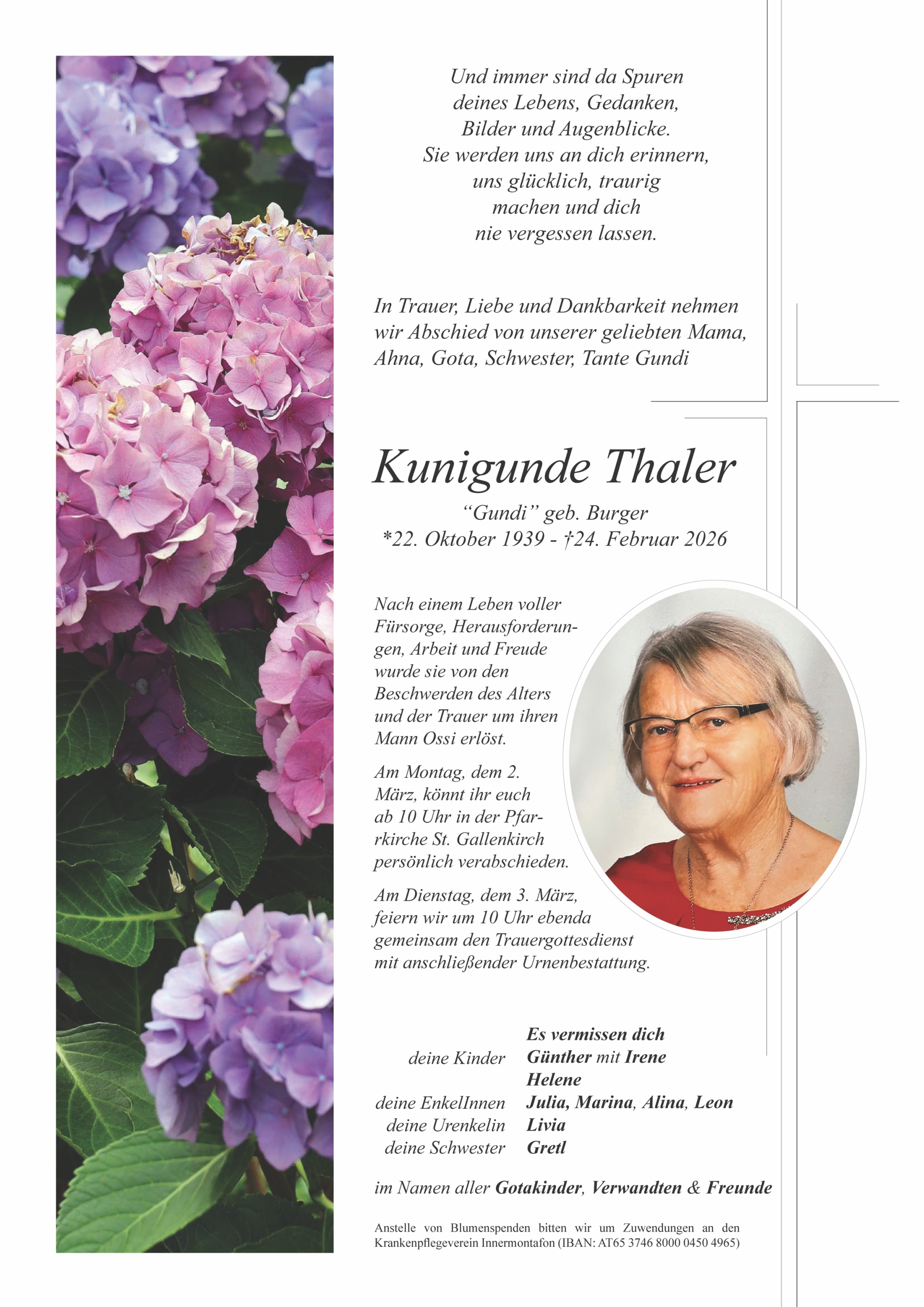 Kunigunde "Gundi" Thaler